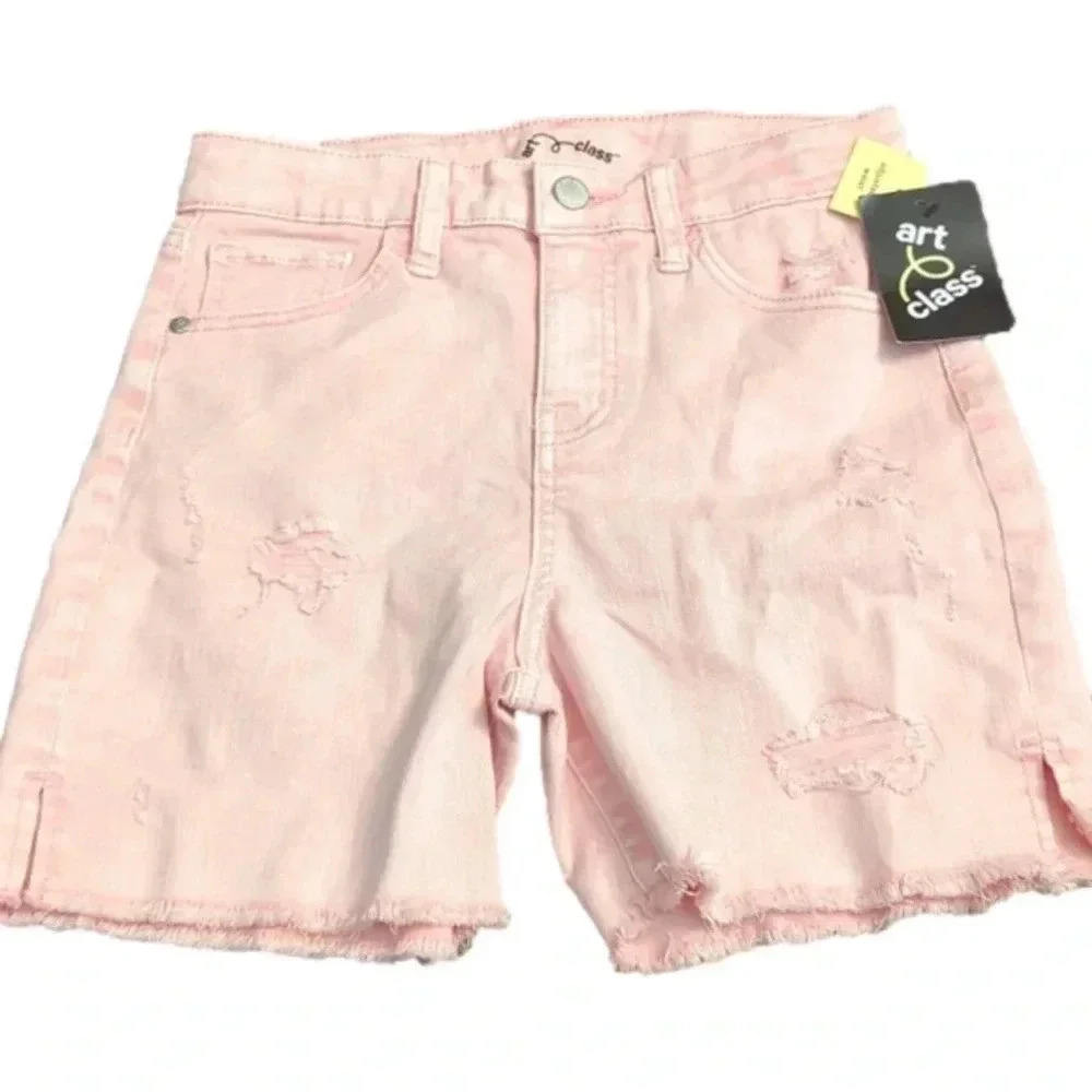 Girls art class pink Rose shorts